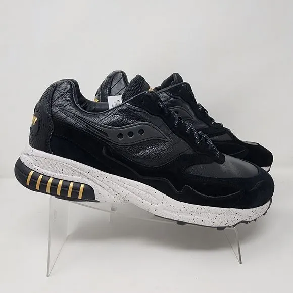 Saucony Running Shoes Mens 11 Black Las Vegas 3D Grid Hurricane Gym Logo Sneaker