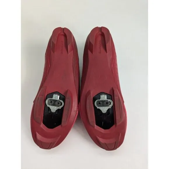 Shimano IC 500 Women's Indoor Cycling Shoes WITH Cleats Size 7 Red