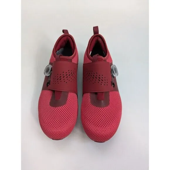 Shimano IC 500 Women's Indoor Cycling Shoes WITH Cleats Size 7 Red