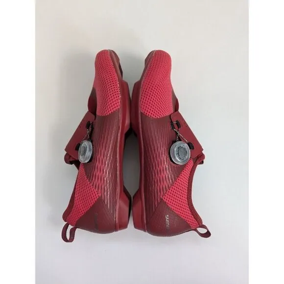 Shimano IC 500 Women's Indoor Cycling Shoes WITH Cleats Size 7 Red