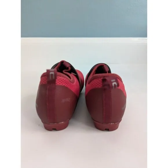 Shimano IC 500 Women's Indoor Cycling Shoes WITH Cleats Size 7 Red