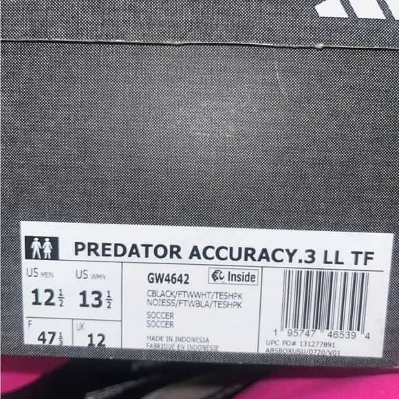 Shoes football Men Adidas Predator ACCURACY3 LL TF GW4642 Black