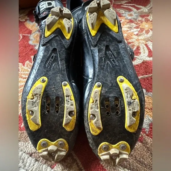 SIDI Spider SRS Mountain Bike shoe racing cycling carbon 44 Men’s US 10 SPD EUC