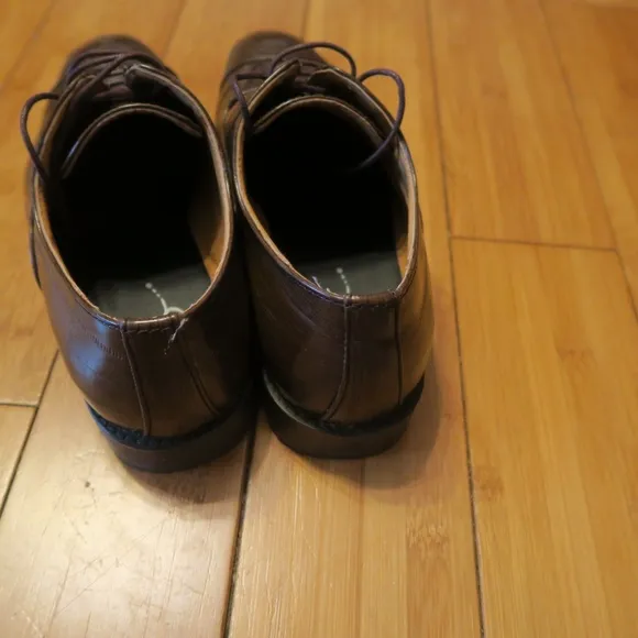 Sio Trenton-065 Brown Croc Woodgrain Oxford Shoes