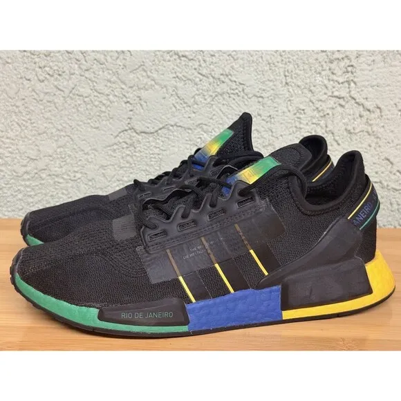 Size 11.5 - Adidas NMD R1 V2 Rio De Janeiro Athletic Running Shoes FY1255 Men’s