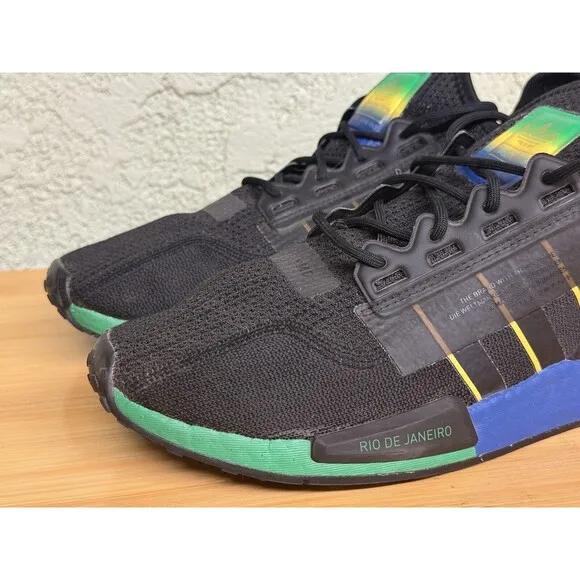 Size 11.5 - Adidas NMD R1 V2 Rio De Janeiro Athletic Running Shoes FY1255 Men’s