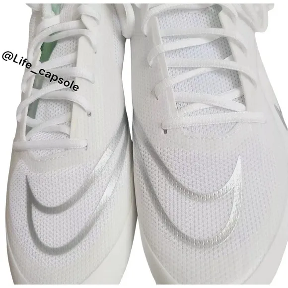 Size 13 Nike Alpha Huarache 8 Pro Lacrosse White‎ Silver CW4439-100 NEW Men's