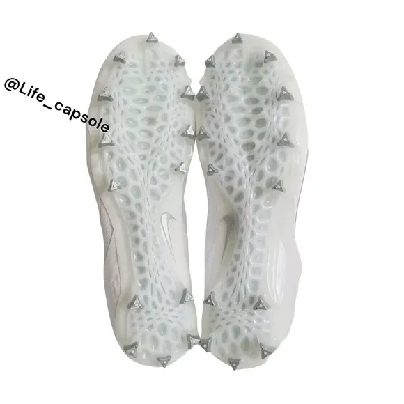 Size 13 Nike Alpha Huarache 8 Pro Lacrosse White‎ Silver CW4439-100 NEW Men's