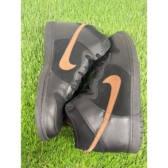 Size 13 - Nike Dunk High Black Rare - 309432-021