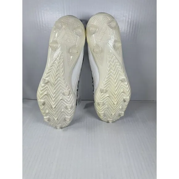 Size 14 Men’s Adidas Adizero Molded Football Cleats White Black GX4049 NEW