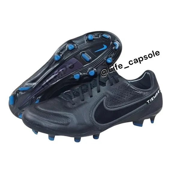 Size 6 Nike Tiempo Legend 9 Elite FG Black Soccer Cleats CZ8482-001 Men's NEW‎
