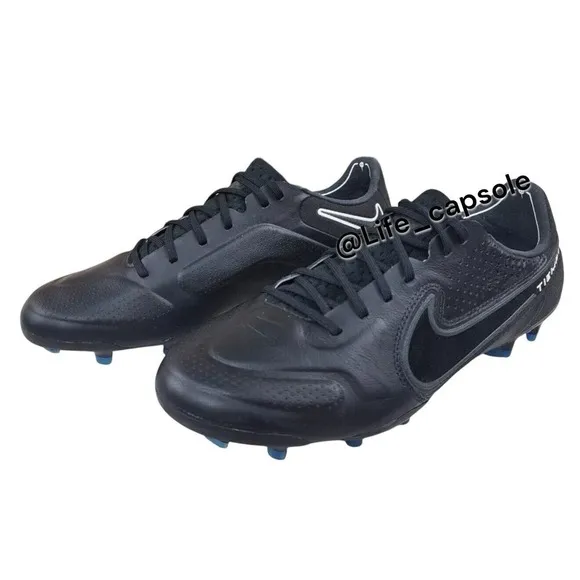 Size 6 Nike Tiempo Legend 9 Elite FG Black Soccer Cleats CZ8482-001 Men's NEW‎