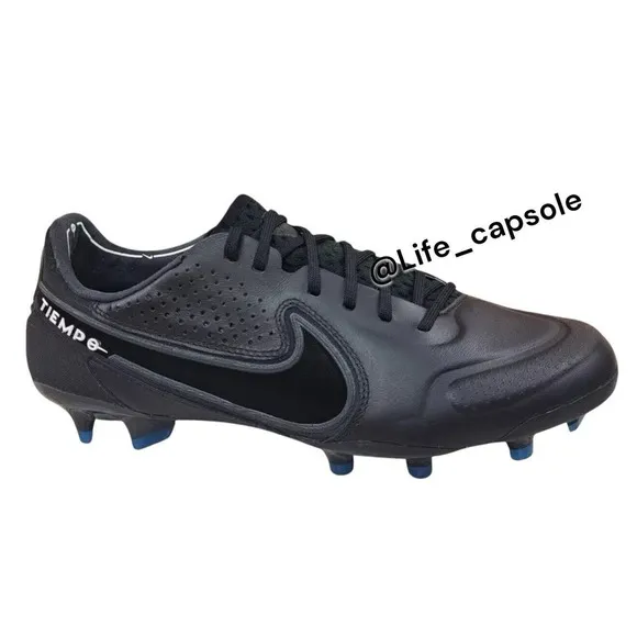 Size 6 Nike Tiempo Legend 9 Elite FG Black Soccer Cleats CZ8482-001 Men's NEW‎