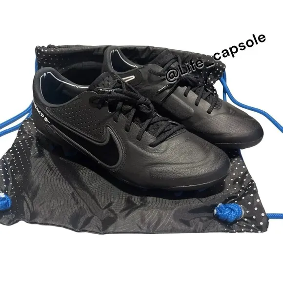 Size 6 Nike Tiempo Legend 9 Elite FG Black Soccer Cleats CZ8482-001 Men's NEW‎