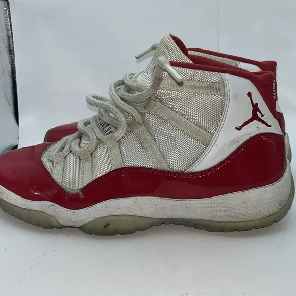 Size 7Y - Nike Air Jordan 11 Retro GS Cherry boys Shoes - 378038 116