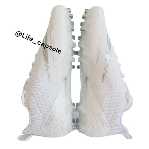 Size 8 Nike Alpha Huarache 8 Pro LAX White Lacrosse Cleats CW4446-100 NEW Men's