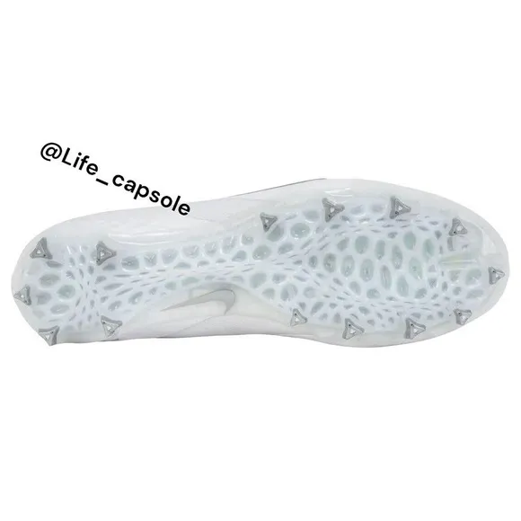 Size 8 Nike Alpha Huarache 8 Pro LAX White Lacrosse Cleats CW4446-100 NEW Men's