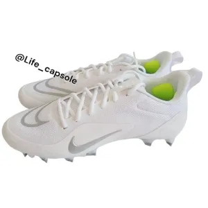 Size 8 Nike Alpha Huarache 8 Pro LAX White Lacrosse Cleats CW4446-100 NEW Men's