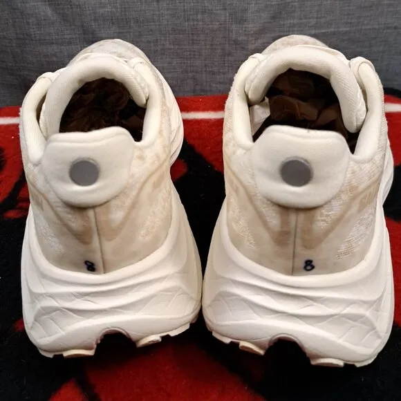 Size 8 Salomon Aero Glide 2 Vanilla/White Road Running Shoe Sneaker Women's