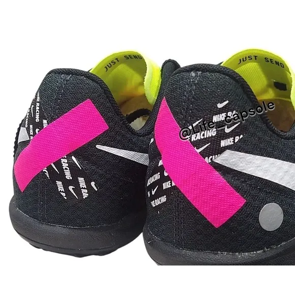 Size 9.5 Nike Zoom Rival Waffle 6 Racing Shoe Volt Hyper Pink Men's DX7998-700