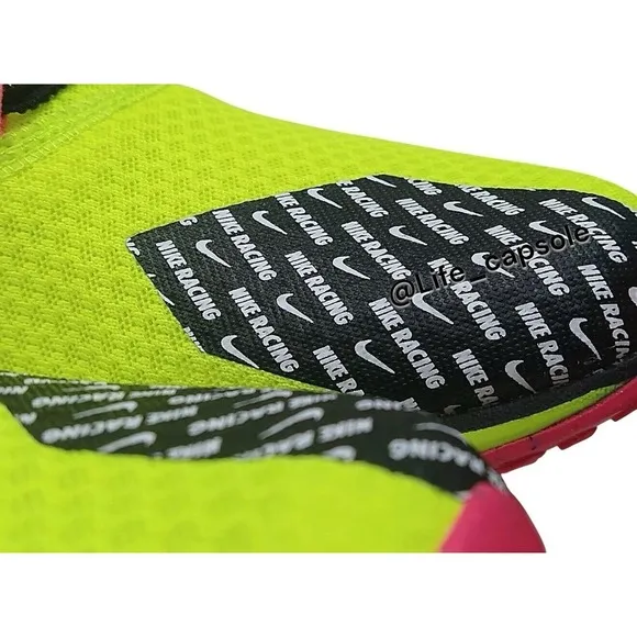 Size 9.5 Nike Zoom Rival Waffle 6 Racing Shoe Volt Hyper Pink Men's DX7998-700