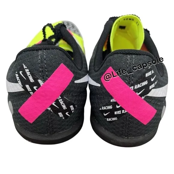 Size 9.5 Nike Zoom Rival Waffle 6 Racing Shoe Volt Hyper Pink Men's DX7998-700
