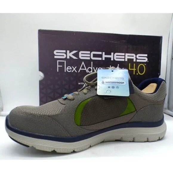 Skechers Men’s Flex Advantage 4.0 True Clarity MEMORY FOAM Sneakers, Sz. 9, Gray