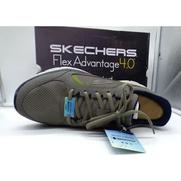 Skechers Men’s Flex Advantage 4.0 True Clarity MEMORY FOAM Sneakers, Sz. 9, Gray