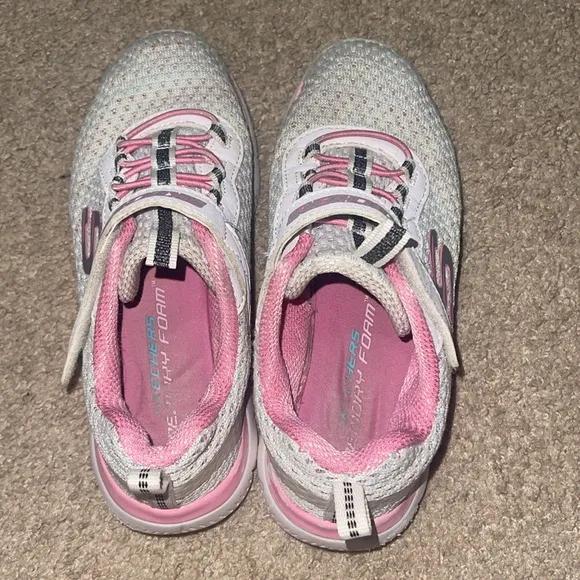 Sketchers little girls tennis shoes bundle