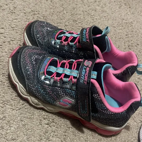 Sketchers little girls tennis shoes bundle