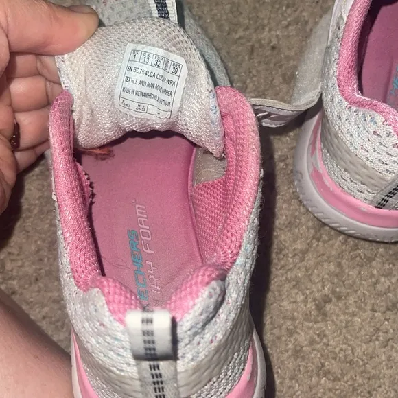 Sketchers little girls tennis shoes bundle