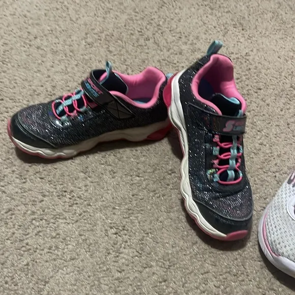 Sketchers little girls tennis shoes bundle