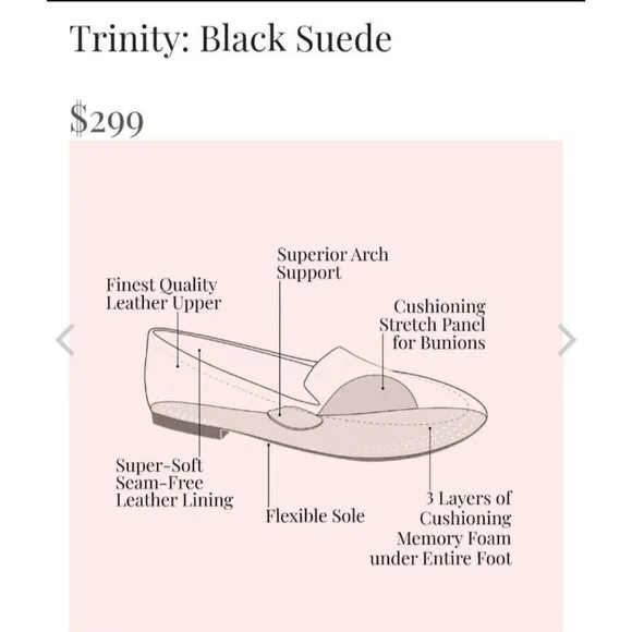 sole bliss loafers flats leather black womens Size EU 41/US 10.5