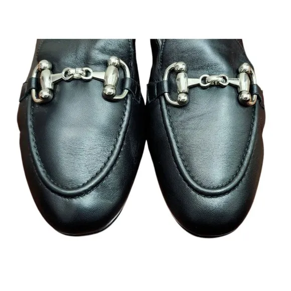 sole bliss loafers flats leather black womens Size EU 41/US 10.5