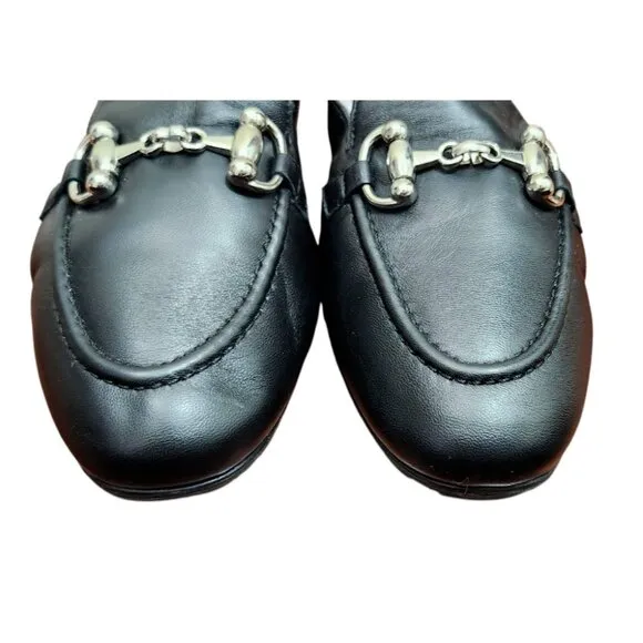 sole bliss loafers flats leather black womens Size EU 41/US 10.5