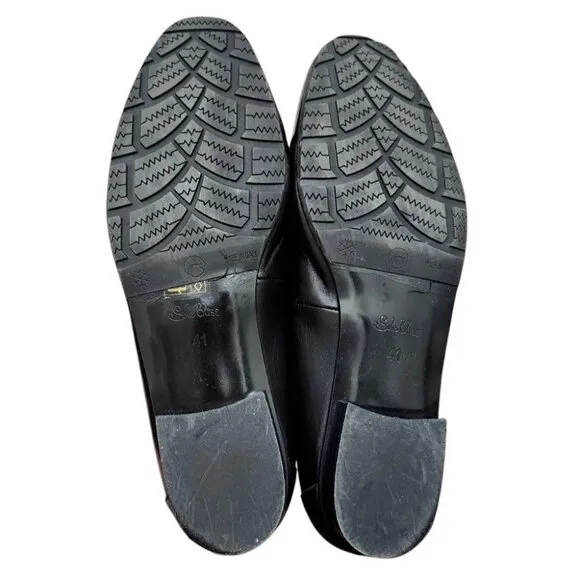sole bliss loafers flats leather black womens Size EU 41/US 10.5