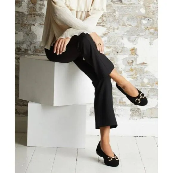 sole bliss loafers flats leather black womens Size EU 41/US 10.5
