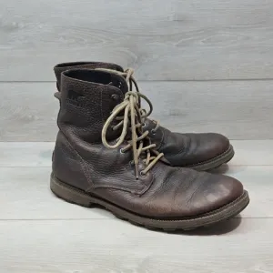 Sorel Men's Ankle Brown Leather Boots Shoes Sz 11.5