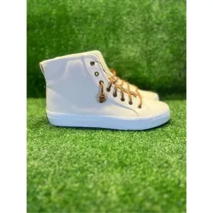 Sperry Size 10 CREST HIGH TOP White Fabric Sneakers Women's Shoes