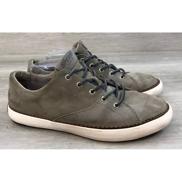 Sperry Top-Sider Gold Cup Haven STS17454 Men's 10.5 Gray Leather Sneaker Shoes
