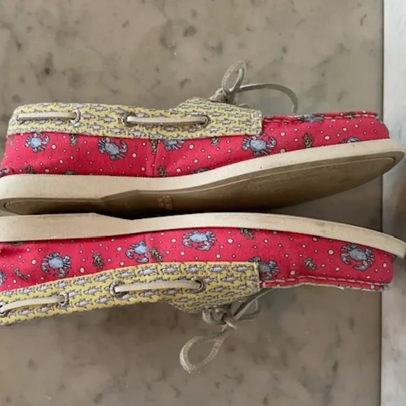 SPERRY TOP-SIDER VINEYARD VINES Heritage Patchwork Boat Shoe Fabric Print 7