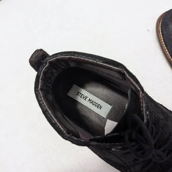 STEVE MADDEN Commander Camo Leather Oxford 10 US Lace-Up High Top Ankle