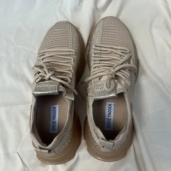 Steve Madden maxima rhinestone tennis shoes