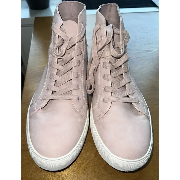 Steve madden theo high top sneakers pink Size 10 Men/women