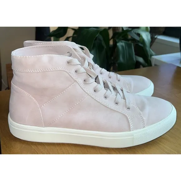 Steve madden theo high top sneakers pink Size 10 Men/women