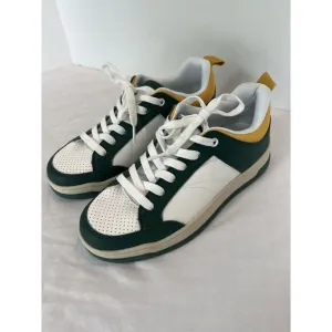 Steve Madden women's Everlie Sneaker size 9.5 Green‎ Bay Packer colors