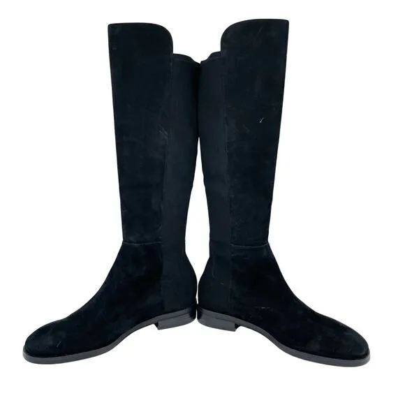 Stuart Weitzman Women's Keelan Suede Knee High Boots Black Size 9B