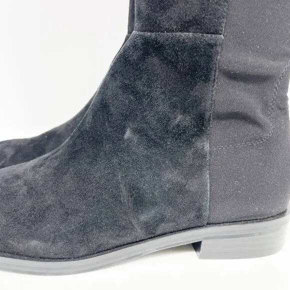 Stuart Weitzman Women's Keelan Suede Knee High Boots Black Size 9B
