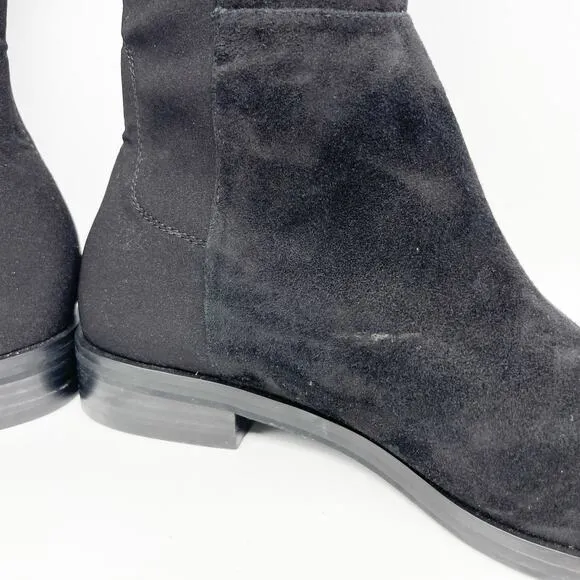 Stuart Weitzman Women's Keelan Suede Knee High Boots Black Size 9B