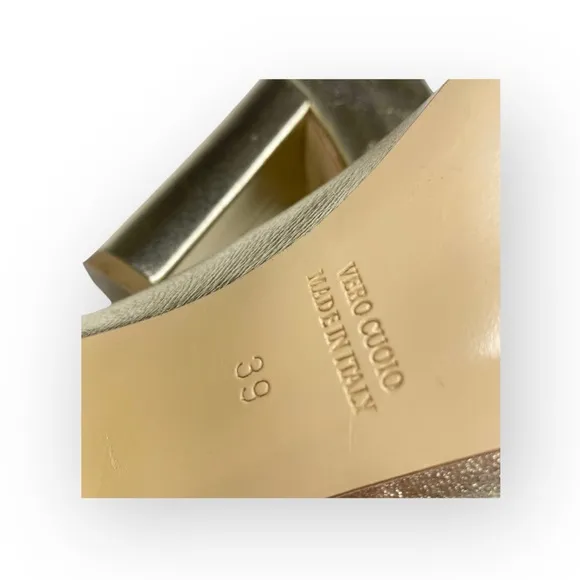 Summit White Mountain ᪥ Aggie Round Chunky Heels Pumps Shoes ᪥ Gold ᪥ 39 8.5M 9M